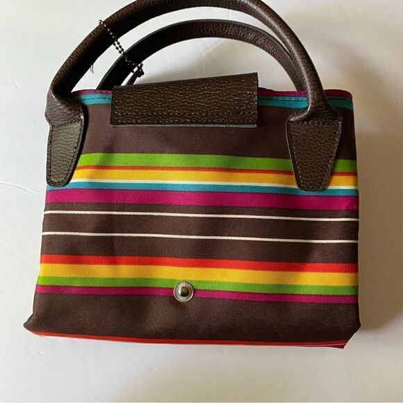 Joann Marie Designs Waterproof Fold-Up Brown pink large tote Beach diaper bag - Picture 5 of 10